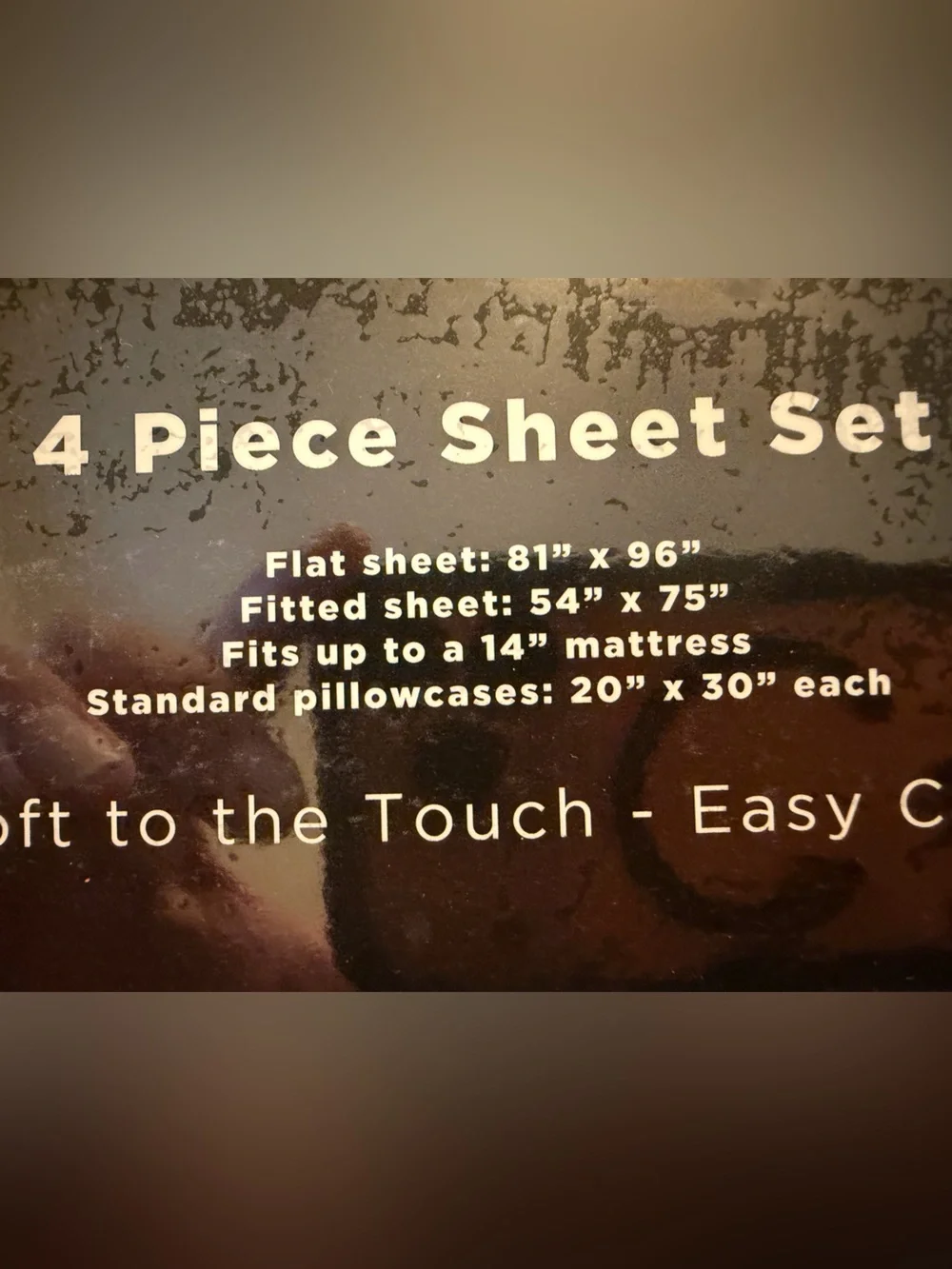 NIP Dakota Home Full Size Gray Bed Sheets - 4 Piece Set
